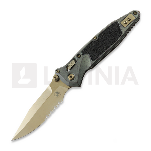 Microtech Socom Ram-Lok Spear Point Bronzed Stonewash Antique Denim Titanium 접이식 나이프 160RL-14SMS1