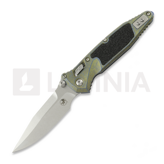 Microtech Socom Ram-Lok Spear Point Galactic Gold Titanium foldekniv 160RL-10SMS8