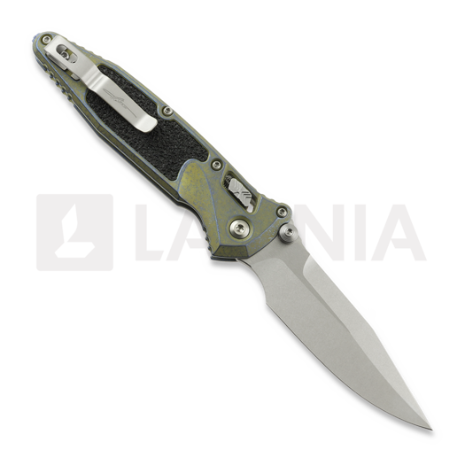 Liigendnuga Microtech Socom Ram-Lok Spear Point Galactic Gold Titanium 160RL-10SMS8