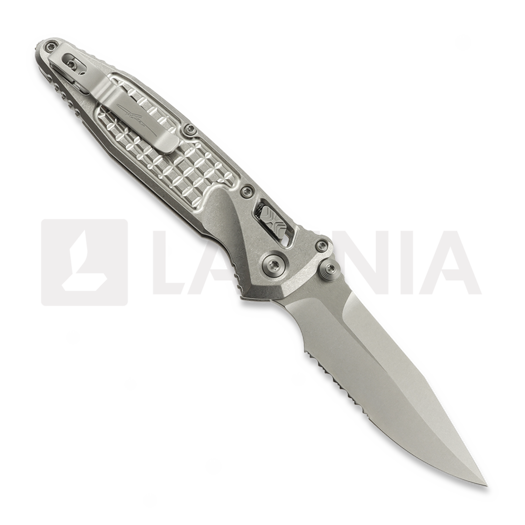 Microtech Socom Ram-Lok Spear Point Stonewash k&auml;&auml;nt&ouml;veitsi, bronze accents, combo ter&auml; 160RL-11FRSMS2