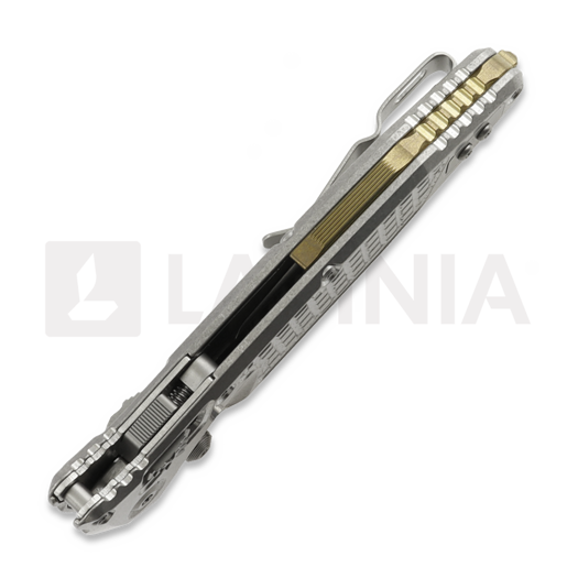 Microtech Socom Ram-Lok Spear Point Stonewash k&auml;&auml;nt&ouml;veitsi, bronze accents, combo ter&auml; 160RL-11FRSMS2