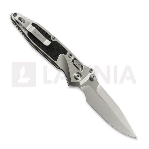 Coltello pieghevole Microtech Socom Ram-Lok Spear Point Stonewash Textured Inlay, blue accents 160RL-10SMS3