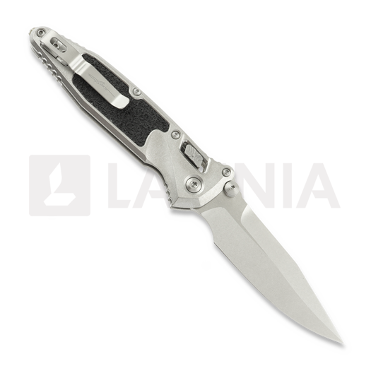 Microtech Socom Ram-Lok Spear Point Stonewash Textured Inlay kääntöveitsi, bronze accents 160RL-10SMS2