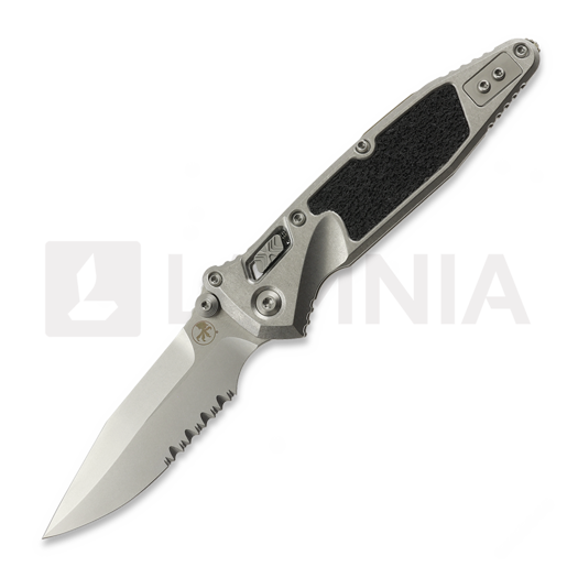 Nóż składany Microtech Socom Ram-Lok Stonewash Textured Inlay Bronze Accents, ząbkowane ostrze 160RL-11SMS2