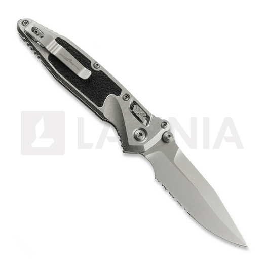 Складний ніж Microtech Socom Ram-Lok Stonewash Textured Inlay Bronze Accents, зубчатий 160RL-11SMS2