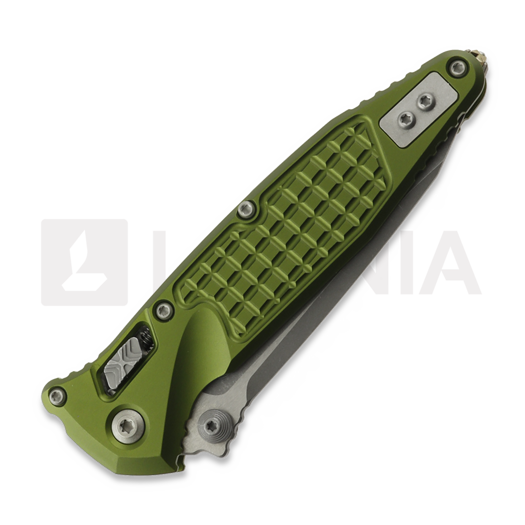 Liigendnuga Microtech Socom Ram-Lok T/E Apocalyptic Standard Frag OD Green 161RL-10APFROD