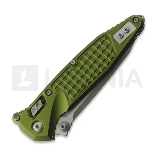 Liigendnuga Microtech Socom Ram-Lok T/E Apocalyptic Standard Frag OD Green 161RL-10APFROD