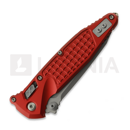 Liigendnuga Microtech Socom Ram-Lok T/E Apocalyptic Standard Frag Red 161RL-10APFRRD
