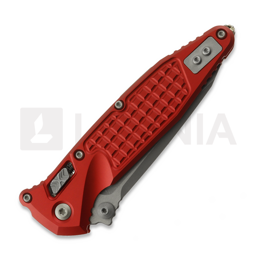 Liigendnuga Microtech Socom Ram-Lok T/E Apocalyptic Standard Frag Red 161RL-10APFRRD