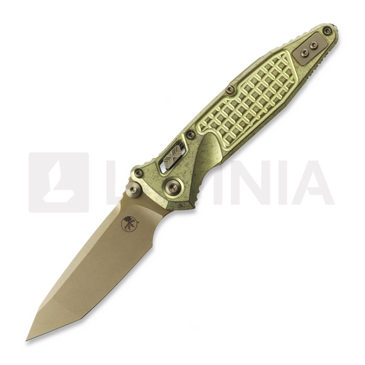 Складной нож Microtech Socom Ram-Lok T/E Stonewash Antique Gold Frag Titanium, bronze accent 161RL-13FRMS2