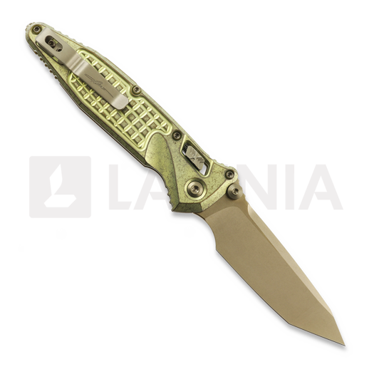 Navalha Microtech Socom Ram-Lok T/E Stonewash Antique Gold Frag Titanium, bronze accent 161RL-13FRMS2