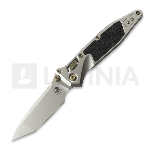 Microtech Socom Ram-Lok T/E Stonewash Inlay Titanium 접이식 나이프, flamed accents 161RL-10MS5