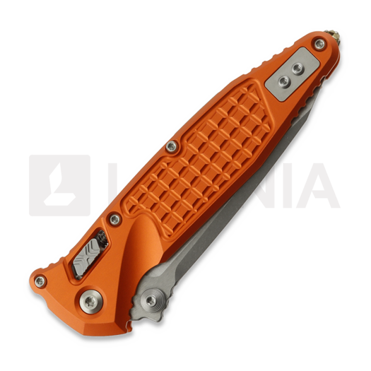 Liigendnuga Microtech Socom Ram-Lok T/E Stonewash Standard Frag Orange 161RL-10FROR
