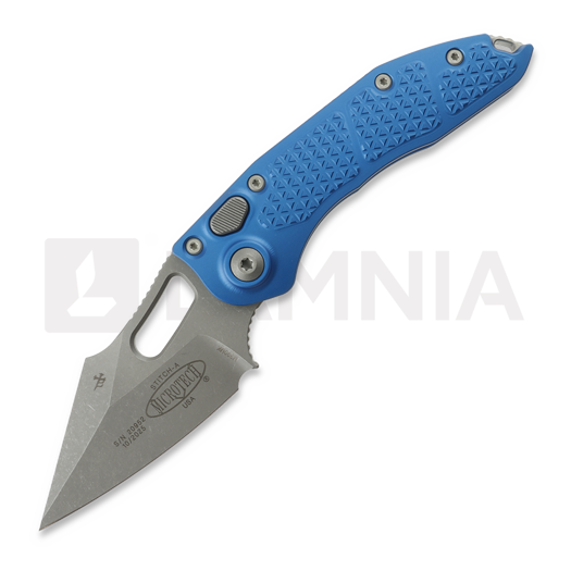 Nóż składany Microtech Stitch Auto S/E, Blue Aluminum, Apocalyptic 169-10APBL