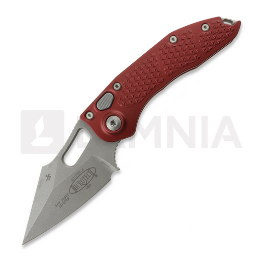 Nóż składany Microtech Stitch Auto S/E, Merlot Aluminum, Apocalyptic 169-10APMR