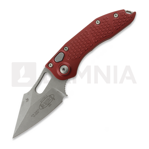 Liigendnuga Microtech Stitch Auto S/E, Merlot Aluminum, Apocalyptic 169-10APMR