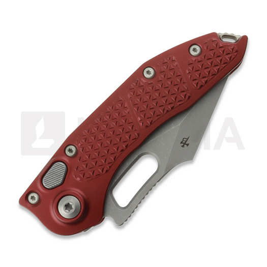Microtech Stitch Auto S/E sulankstomas peilis, Merlot Aluminum, Apocalyptic 169-10APMR
