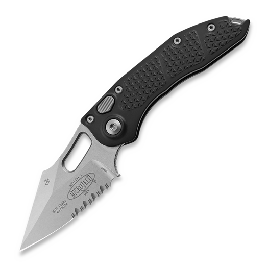 มีดพับ Microtech Stitch Auto S/E Stonewashed, combo edge 169-11