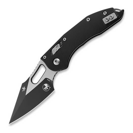 Microtech Stitch Fluted Black Aluminum folding knife 169RL-1FL