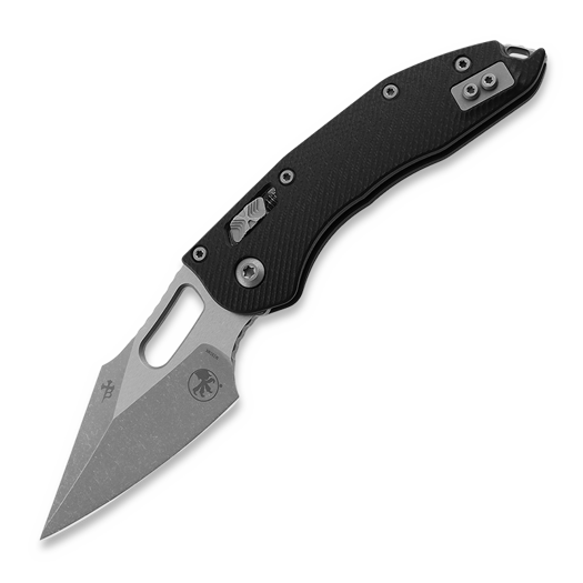 Microtech Stitch Fluted Black G10 접이식 나이프, Apocalyptic 169RL-10APFLGTBK