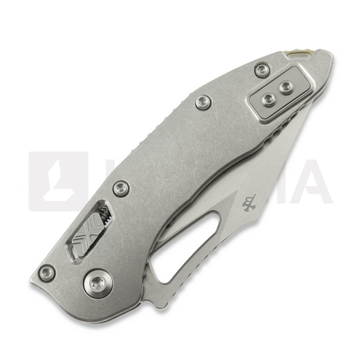 Microtech Stitch Mini Marfione Select S/E Stonewash 折叠刀, Slab Titanium, bronze accent 169MRL-10MS1