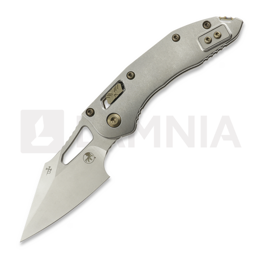 Microtech Stitch Mini Marfione Select S/E Stonewash Taschenmesser, Slab Titanium, flamed accent 169MRL-10MS4