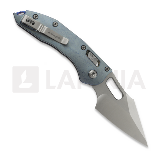 Microtech Stitch Ram-Lok k&auml;&auml;nt&ouml;veitsi, Ice Blue Ano Slab, Stonewash 169RL-10MS6