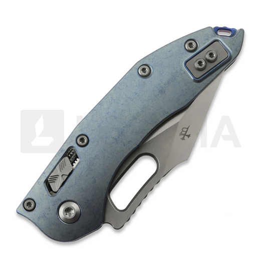 Microtech Stitch Ram-Lok k&auml;&auml;nt&ouml;veitsi, Ice Blue Ano Slab, Stonewash 169RL-10MS6