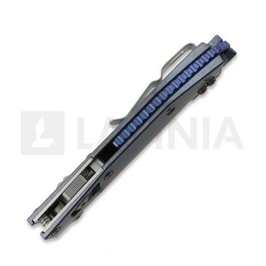 Microtech Stitch Ram-Lok k&auml;&auml;nt&ouml;veitsi, Ice Blue Ano Slab, Stonewash 169RL-10MS6