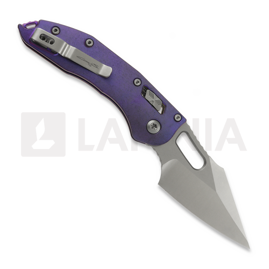 Microtech Stitch Ram-Lok kääntöveitsi, Purple Haze Ano Slab, Stonewash 169RL-10MS5