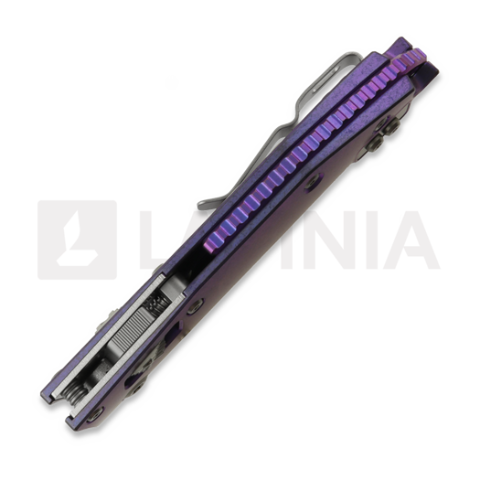 Складной нож Microtech Stitch Ram-Lok, Purple Haze Ano Slab, Stonewash 169RL-10MS5