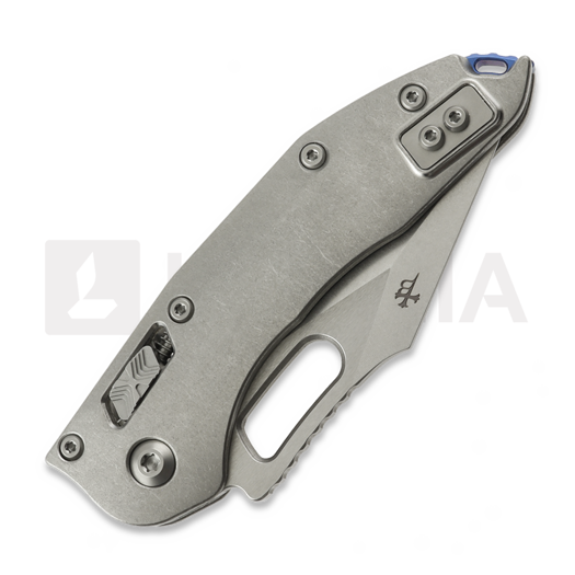 Liigendnuga Microtech Stitch Stonewash Slab Titanium, blue accents 169RL-10MS2