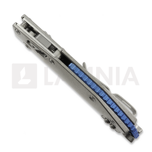 Liigendnuga Microtech Stitch Stonewash Slab Titanium, blue accents 169RL-10MS2