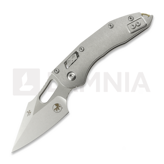 Briceag Microtech Stitch Stonewash Slab Titanium, bronze accents 169RL-10MS1