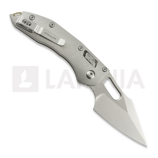 Microtech Stitch Stonewash Slab Titanium sulankstomas peilis, bronze accents 169RL-10MS1