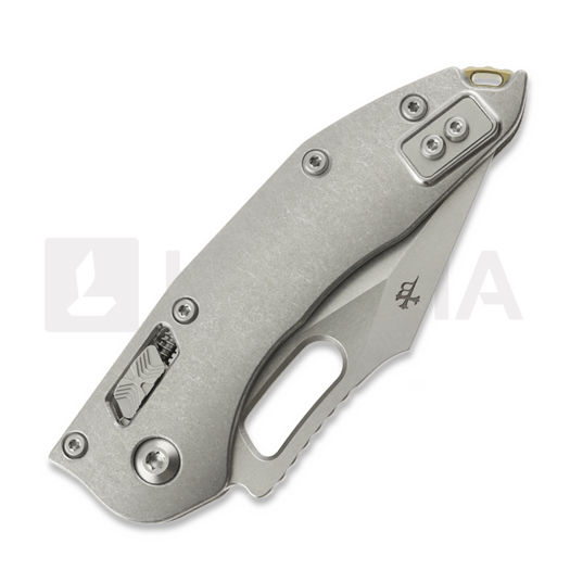 Skladací nôž Microtech Stitch Stonewash Slab Titanium, bronze accents 169RL-10MS1