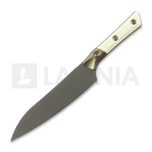 Cuțit de bucătărie Microtech Utility Knife 6" Bolstered - DLC - Ivory G10 3400B-1DLCIVS