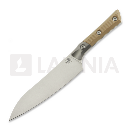 Faca de cozinha Microtech Utility Knife 6" Bolstered - Stonewash - Coyote G10 3400B-10CE