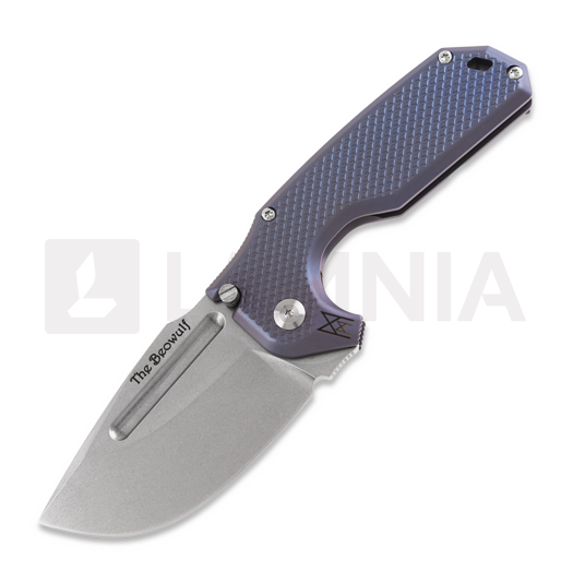 Couteau pliant Midgards-Messer Beowulf folder S30V, sininen