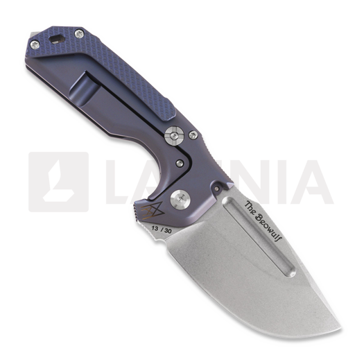 Midgards-Messer Beowulf folder S30V folding knife, sininen