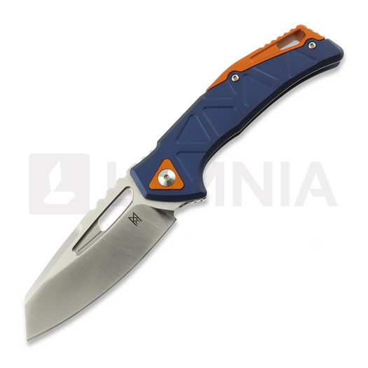 Midgards-Messer Bifur Blue & Orange folding knife