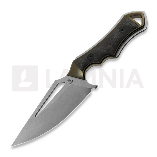 Ніж Midgards-Messer Kattegat Brown Aluminum/Carbon Fibre