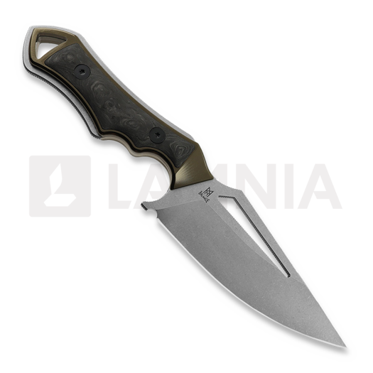 Midgards-Messer Kattegat Brown Aluminum/Carbon Fibre kniv