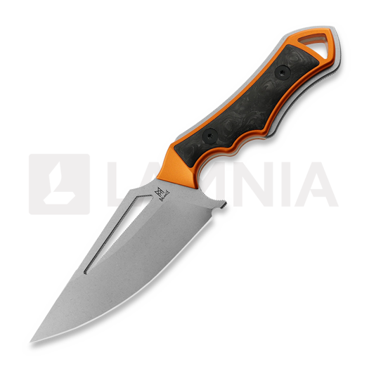 Nóż Midgards-Messer Kattegat Orange Aluminum/Carbon Fibre