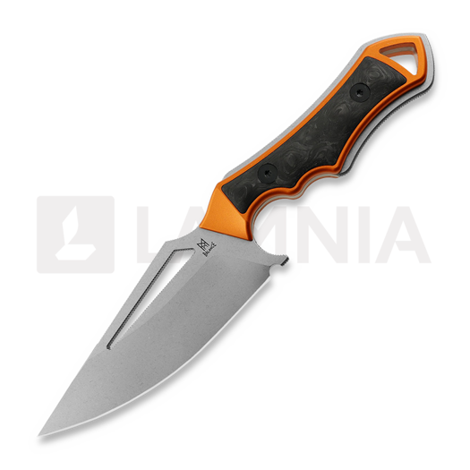 มีด Midgards-Messer Kattegat Orange Aluminum/Carbon Fibre