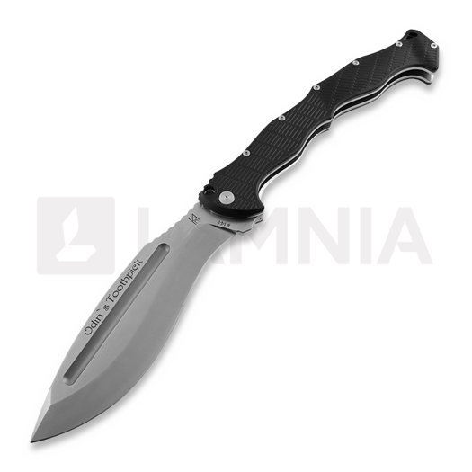Midgards-Messer Odin's Toothpick Folding Kukri 접이식 나이프, 검정