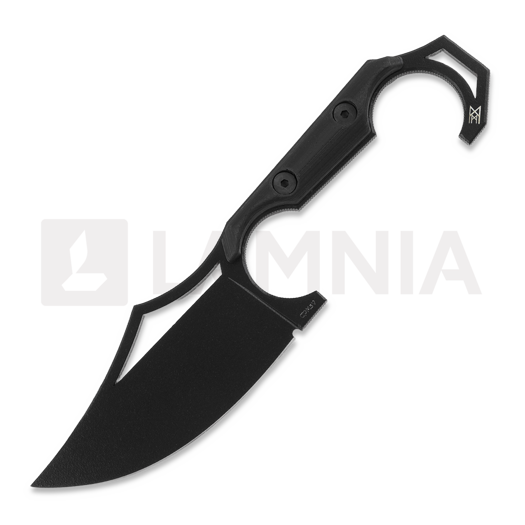 Cuchillo Midgards-Messer Valdis Molon Labe Edition, negro