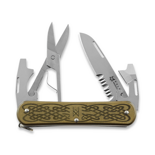 Складной нож Midgards-Messer Vulpis Brass with Nordic Pattern