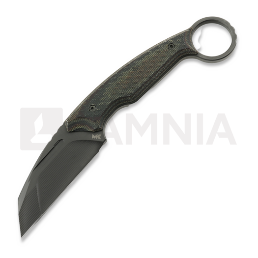 MK Knives & Tools Claw "FTB" Messer, Deep Autumn Micarta/Black G-10 Liners, DLC