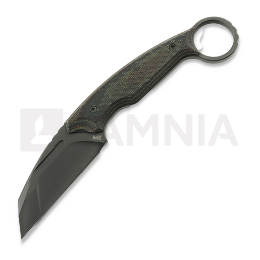 MK Knives & Tools Claw "FTB" סכין, Deep Autumn Micarta/Black G-10 Liners, DLC